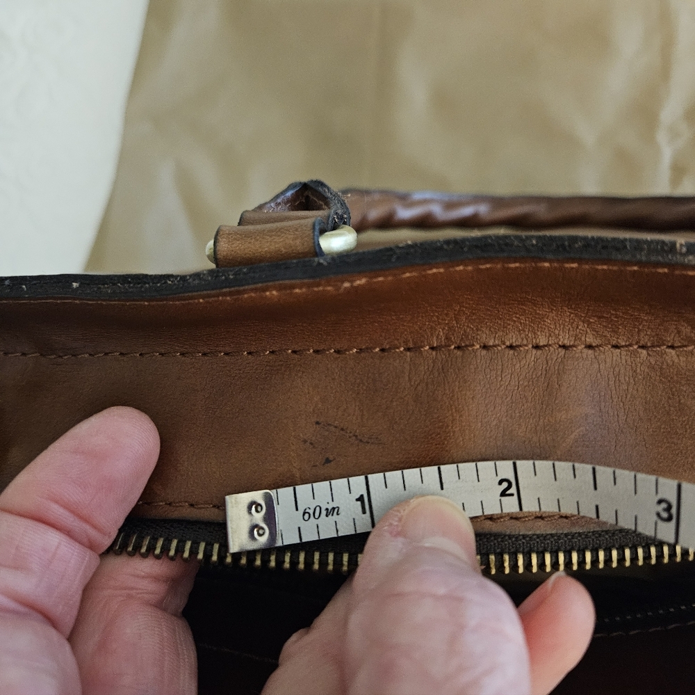 Patricia Nash Distressed Vintage Leather Zacona Handbag - Picture 11 of 12